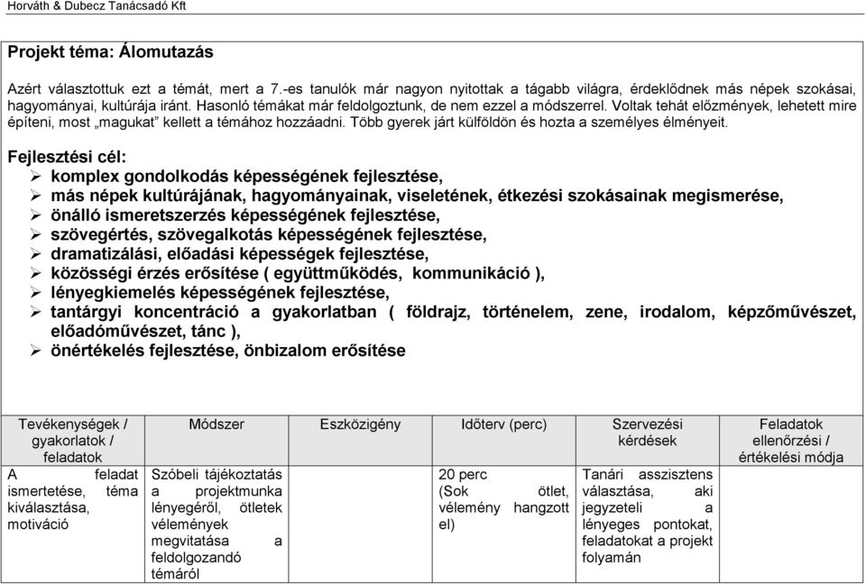 Több gyerek járt külföldön és hozta a személyes élményeit.