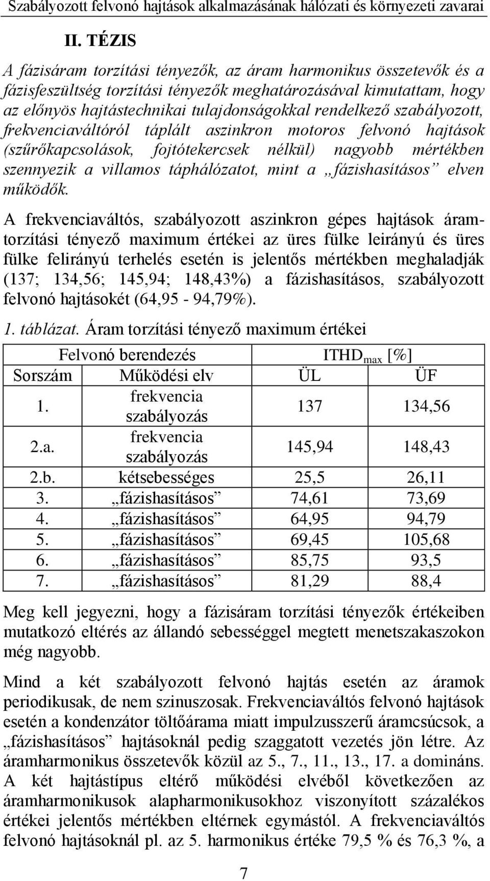 szabályztt, frekvenciaváltóról táplált aszinkrn mtrs felvnó hajtásk (szűrőkapcslásk, fjtótekercsek nélkül) nagybb mértékben szennyezik a villams táphálózatt, mint a fázishasításs elven működők.