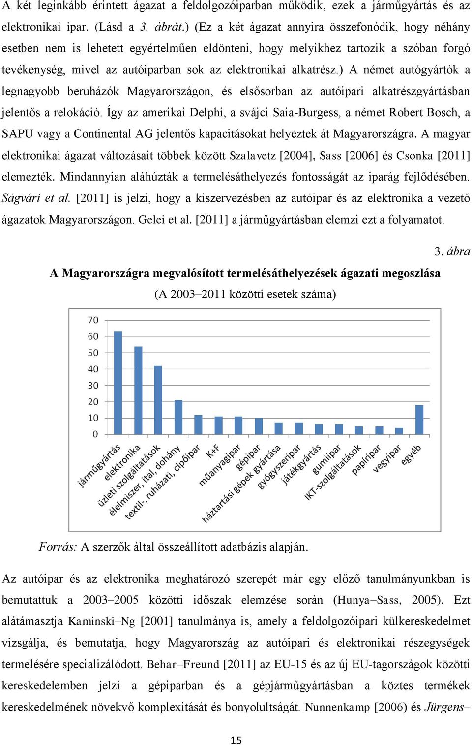 alkatrész.) A német autógyártók a legnagyobb beruházók Magyarországon, és elsősorban az autóipari alkatrészgyártásban jelentős a relokáció.