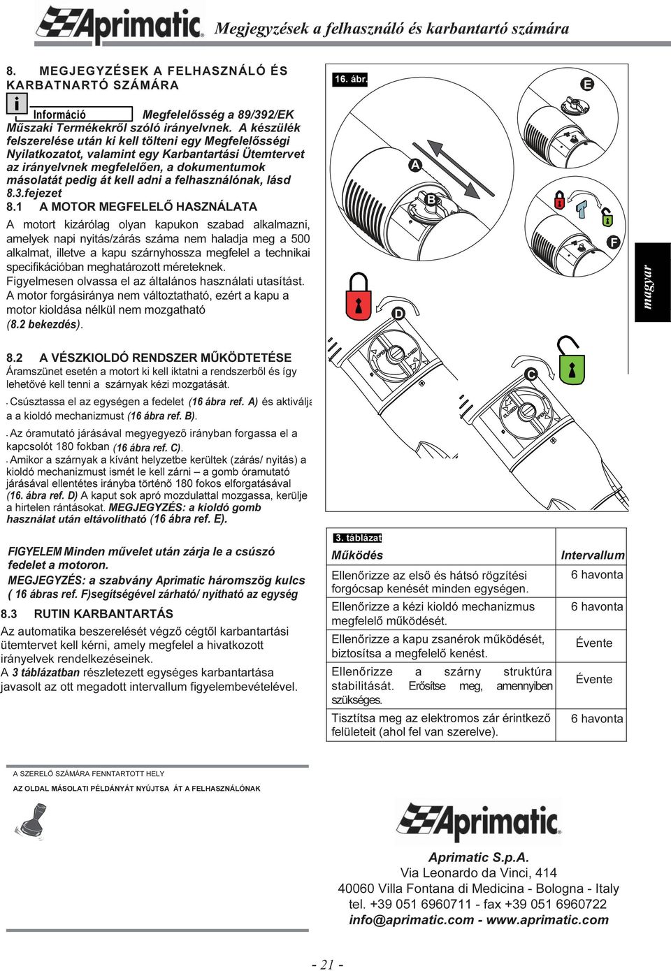 felhasználónak, lásd 8.3.fejezet 8.