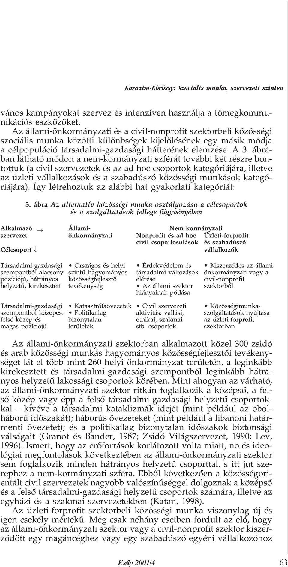 ábrában látható módon a nem-kormányzati szférát további két részre bontottuk (a civil szervezetek és az ad hoc csoportok kategóriájára, illetve az üzleti vállalkozások és a szabadúszó közösségi