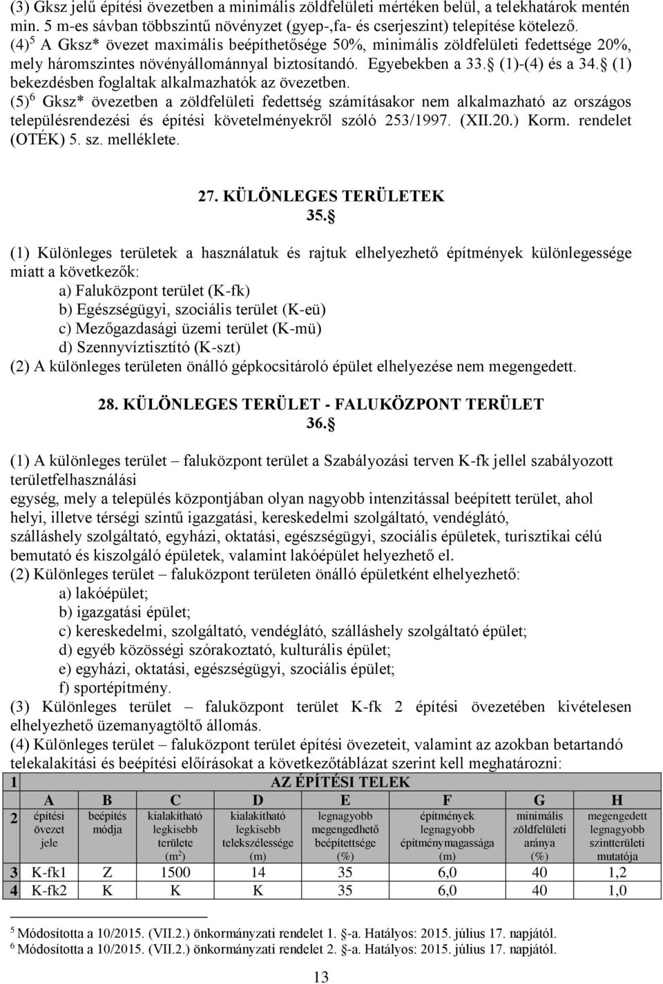 (1) bekezdésben foglaltak alkalmazhatók az övezetben.