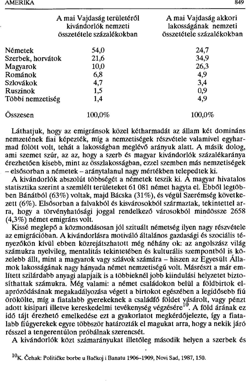 nemzetének fiai képezték, míg a nemzetiségek részvétele valamivel egyharmad fölött volt, tehát a lakosságban meglév б arányuk alatt.