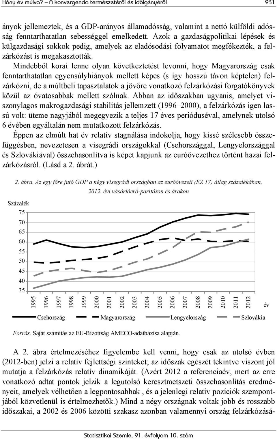 Mindebből korai lenne olyan következtetést levonni, hogy Magyarország csak fenntarthatatlan egyensúlyhiányok mellett képes (s így hosszú távon képtelen) felzárkózni, de a múltbeli tapasztalatok a