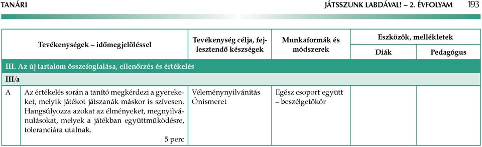 megkérdezi a gyerekeket, melyik játékot játszanák máskor is szívesen.