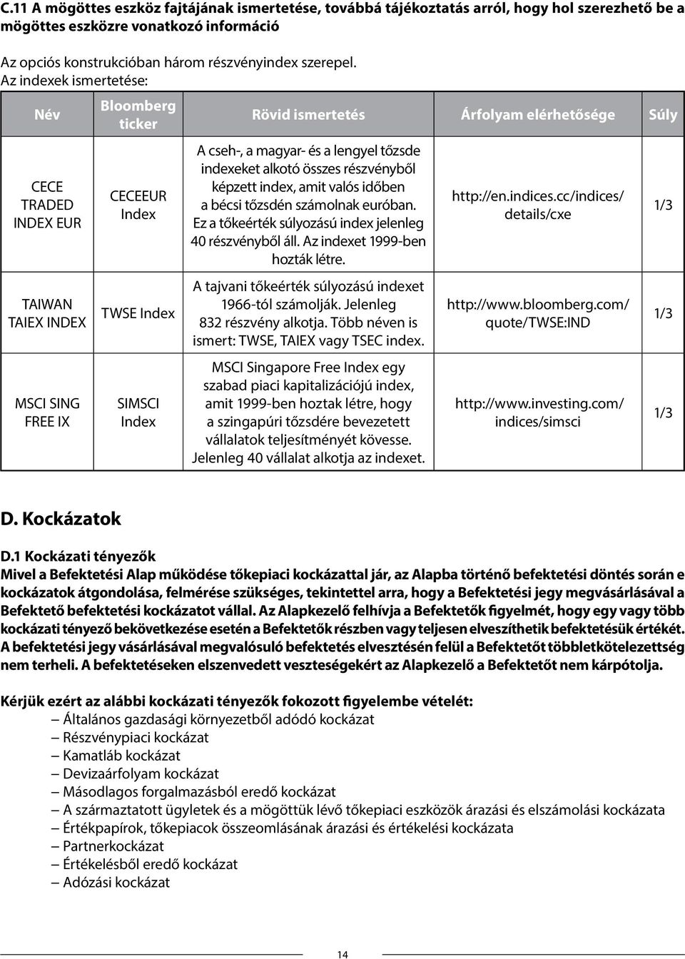 magyar- és a lengyel tőzsde indexeket alkotó összes részvényből képzett index, amit valós időben a bécsi tőzsdén számolnak euróban. Ez a tőkeérték súlyozású index jelenleg 40 részvényből áll.