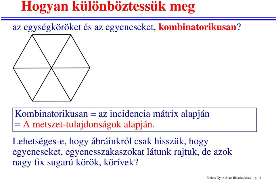 Lehetséges-e, hogy ábráinkról csak hisszük, hogy egyeneseket, egyenesszakaszokat