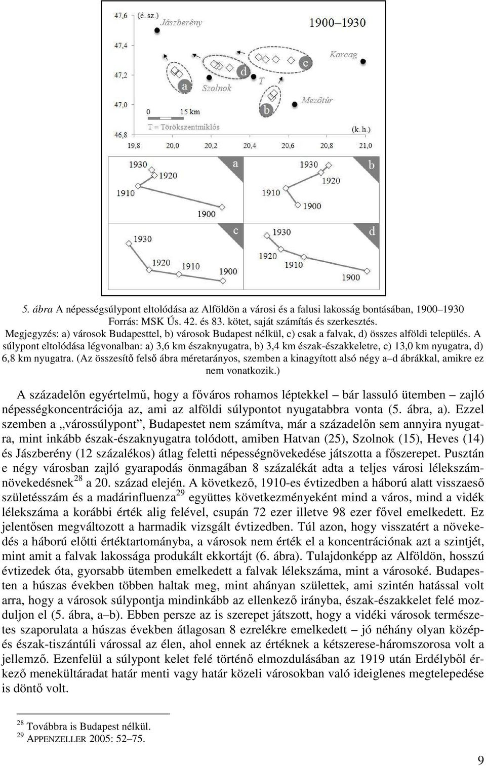 A súlypont eltolódása légvonalban: a) 3,6 km északnyugatra, b) 3,4 km észak-északkeletre, c) 13,0 km nyugatra, d) 6,8 km nyugatra.