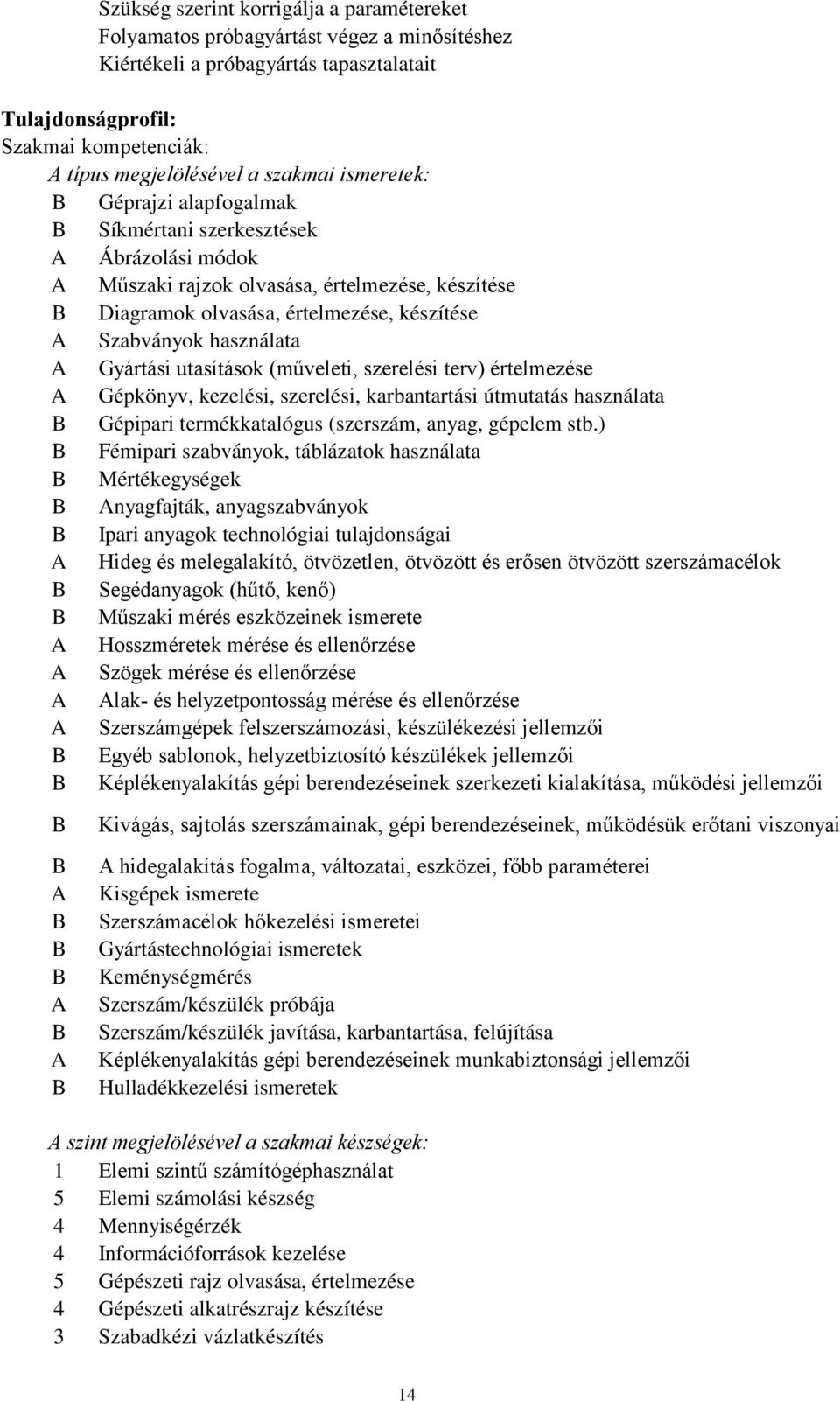 használata A Gyártási utasítások (műveleti, szerelési terv) értelmezése A Gépkönyv, kezelési, szerelési, karbantartási útmutatás használata Gépipari termékkatalógus (szerszám, anyag, gépelem stb.