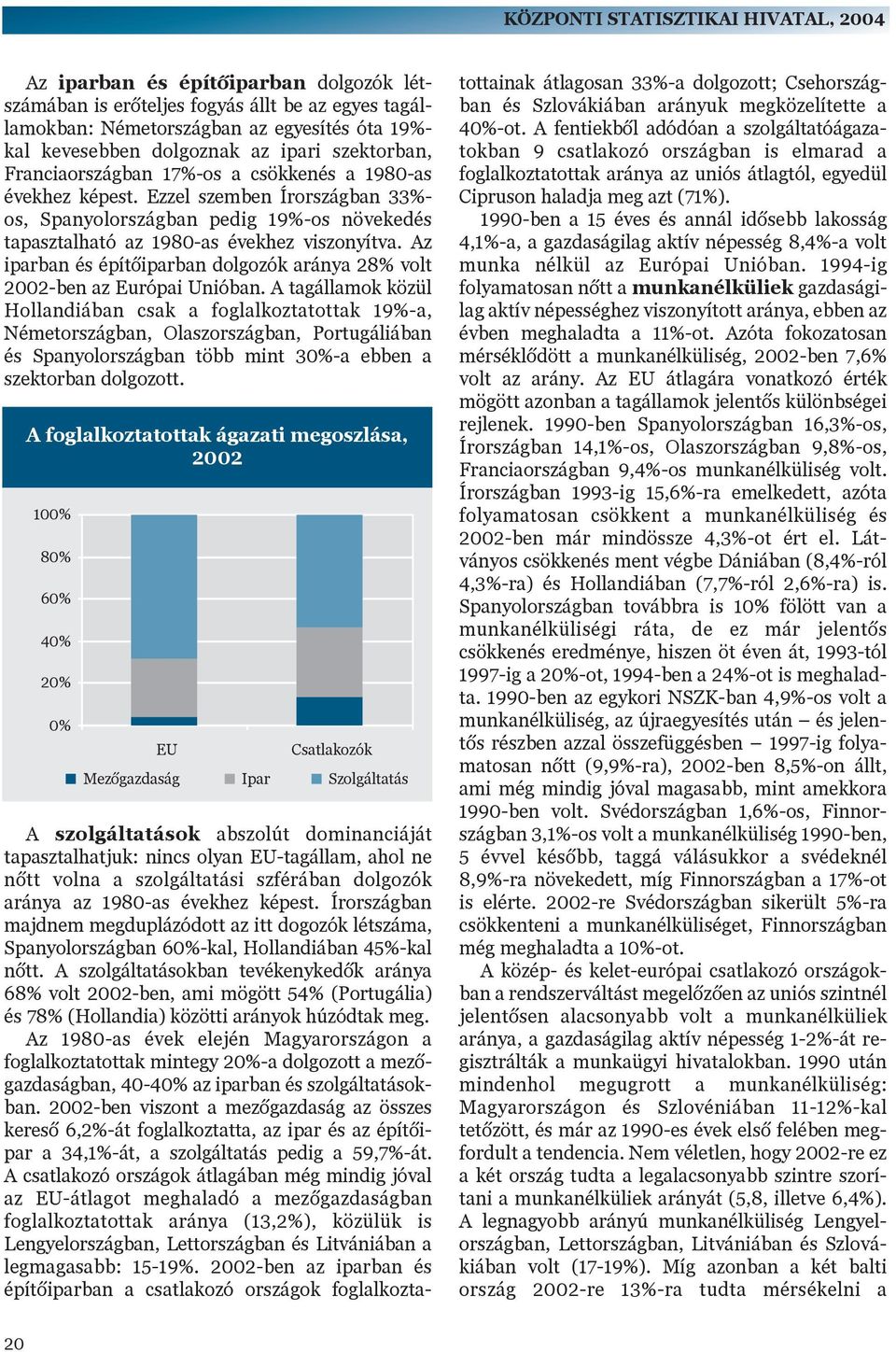 Ezzel szemben Írországban 33%- os, Spanyolországban pedig 19%-os növekedés tapasztalható az 1980-as évekhez viszonyítva.