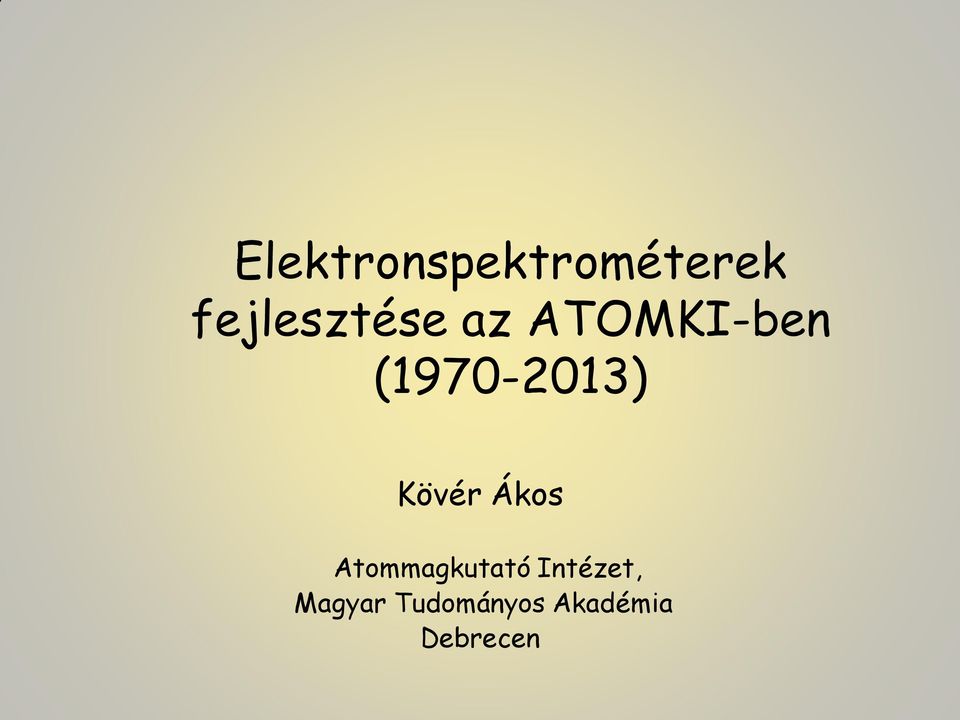 (1970-2013) Kövér Ákos