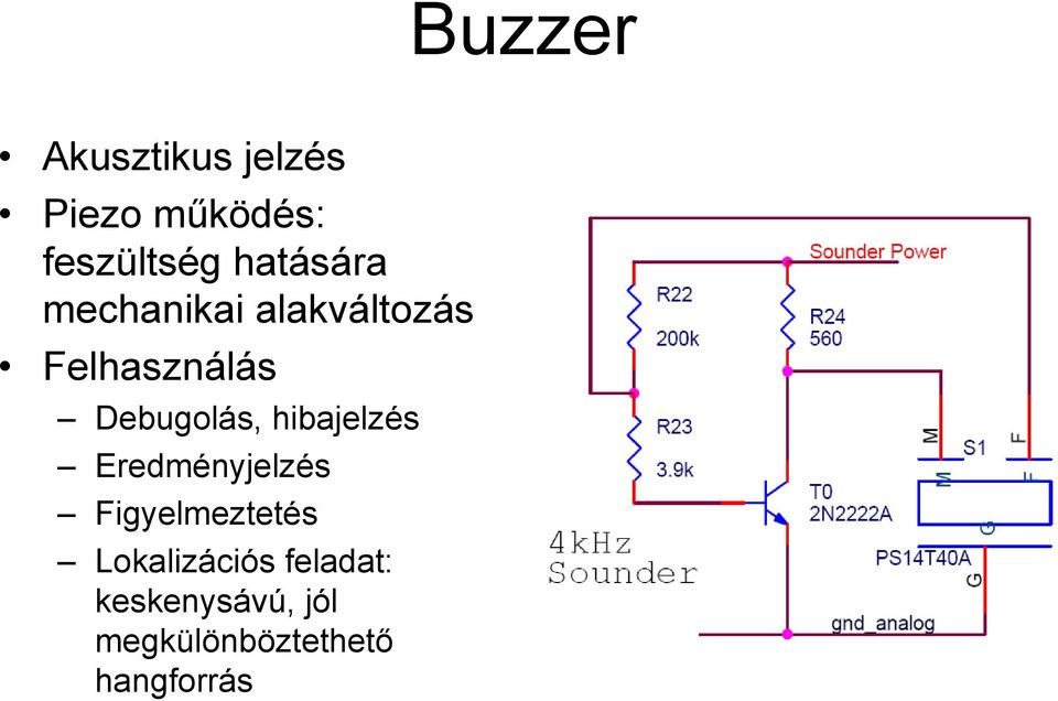 Debugolás, hibajelzés Eredményjelzés Figyelmeztetés