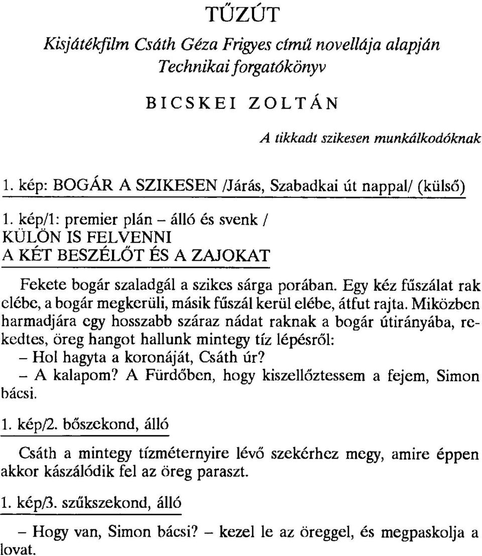 Egy kéz f űszálat rak elébe, a bogár megkerüli, másik f űszál kerül elébe, átfut rajta.