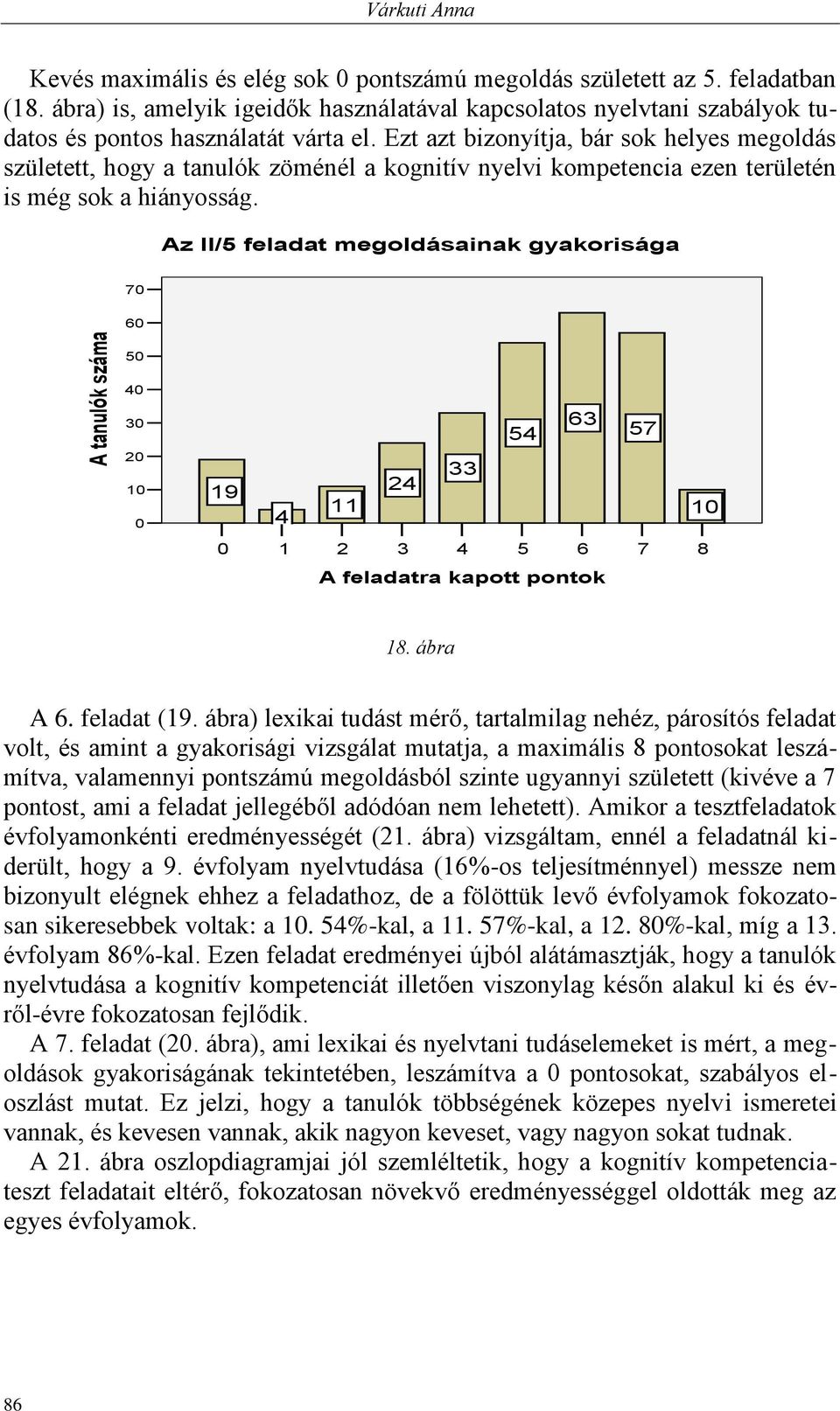 Ezt azt bizonyítja, bár sok helyes megoldás született, hogy a tanulók zöménél a kognitív nyelvi kompetencia ezen területén is még sok a hiányosság.