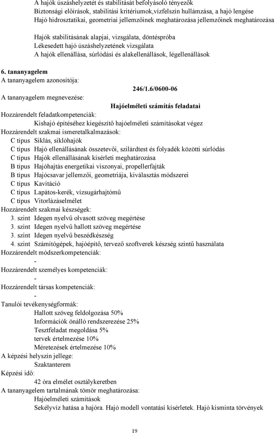 légellenállások 6. tananyagelem 246/1.