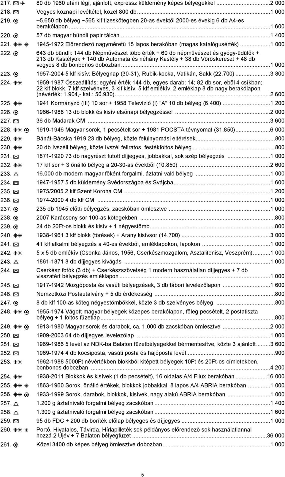 1945-1972 Előrendező nagyméretű 15 lapos berakóban (magas katalógusérték)...1 000 222.