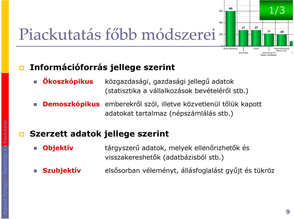 ) Demoszkópikus emberekrıl szól, illetve közvetlenül tılük kapott adatokat tartalmaz (népszámlálás stb.