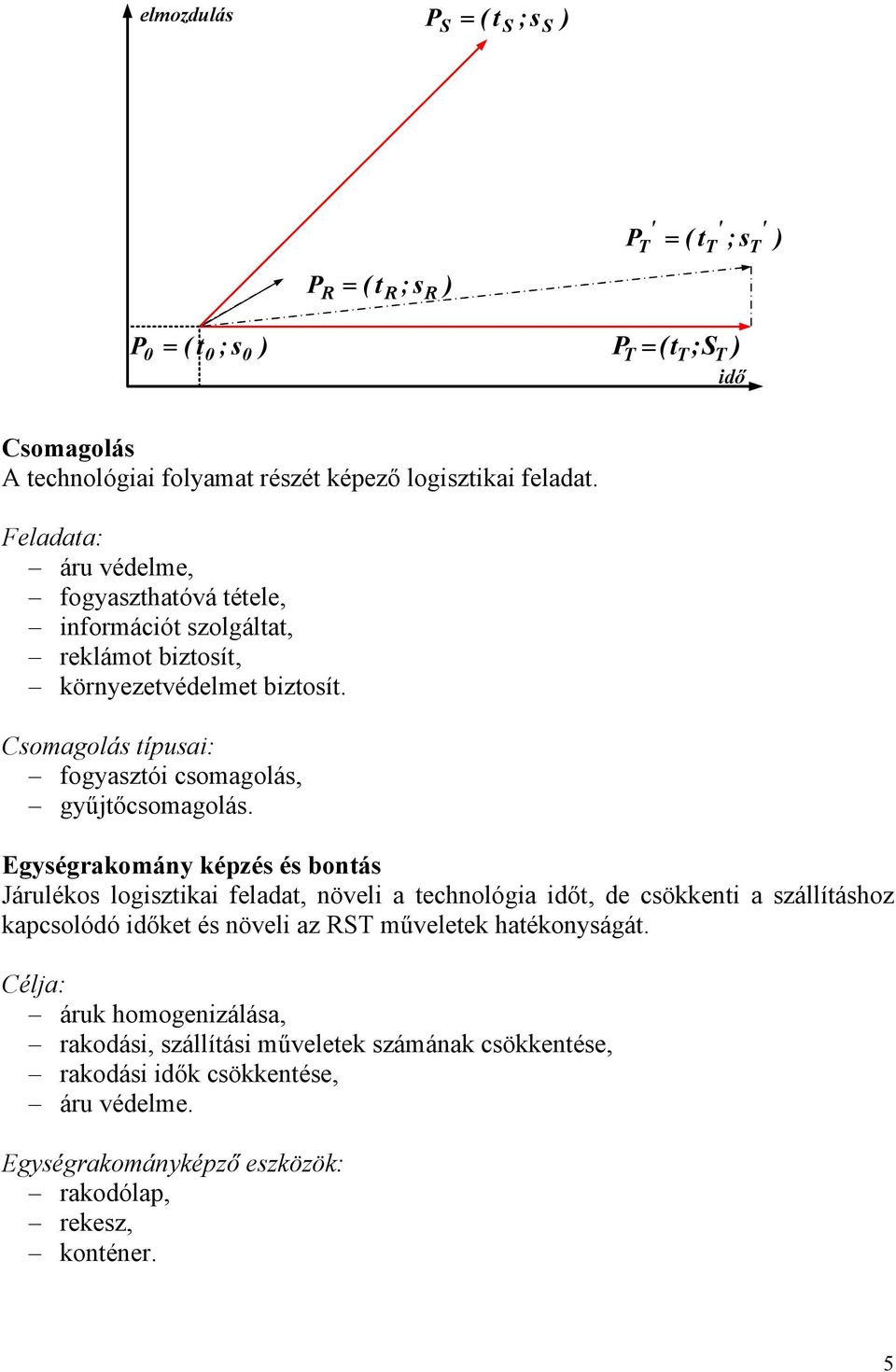 Csomagolás típusai: fogyasztói csomagolás, gyűjtőcsomagolás.