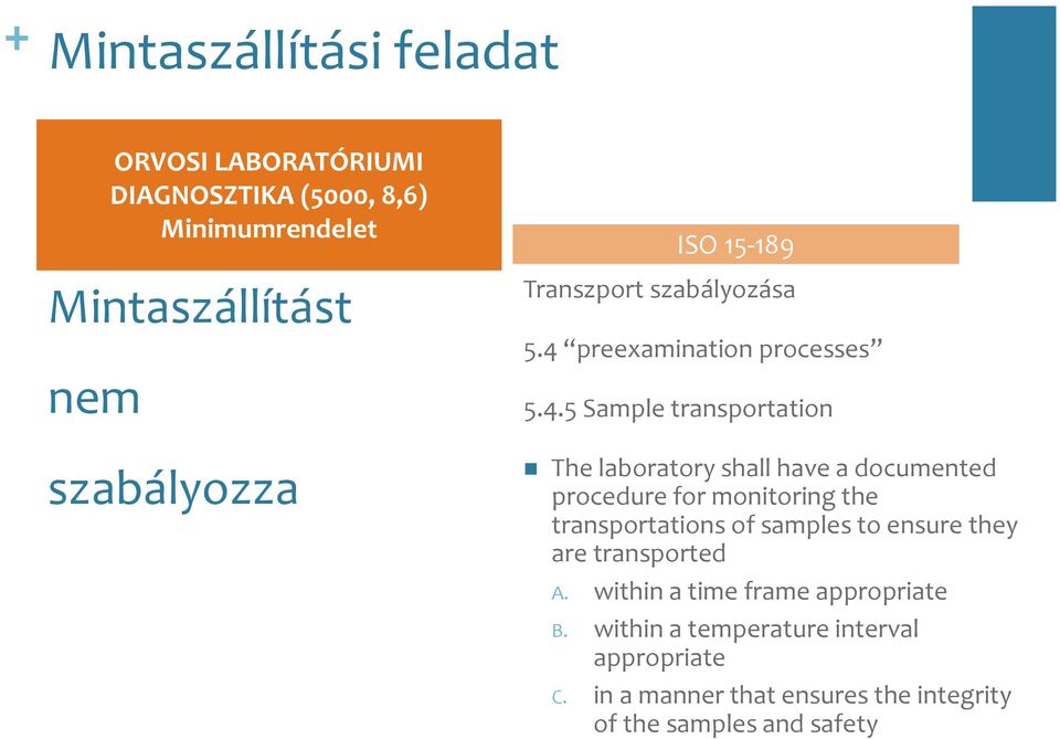 preexamination processes 5.4.