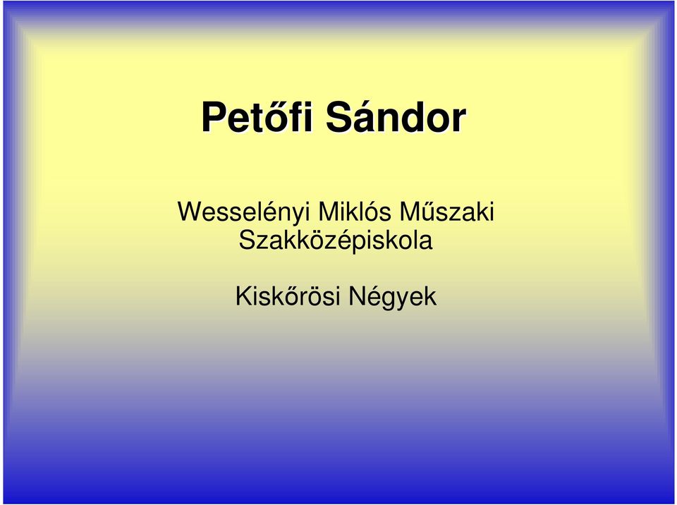 Mőszaki