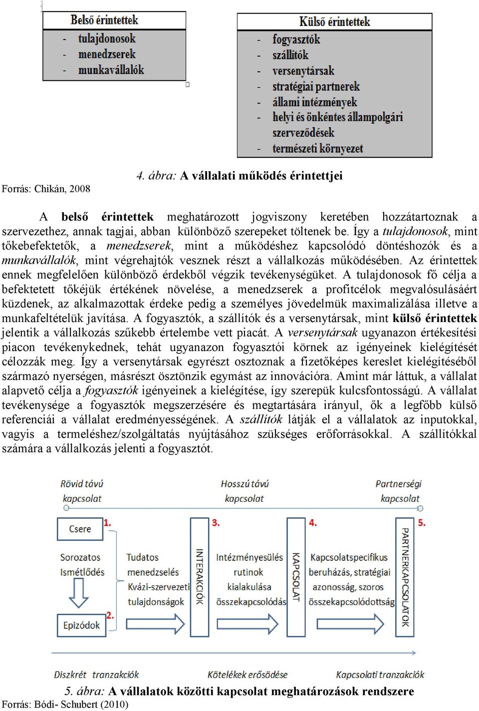 Az érintettek ennek megfelelően különböző érdekből végzik tevékenységüket.