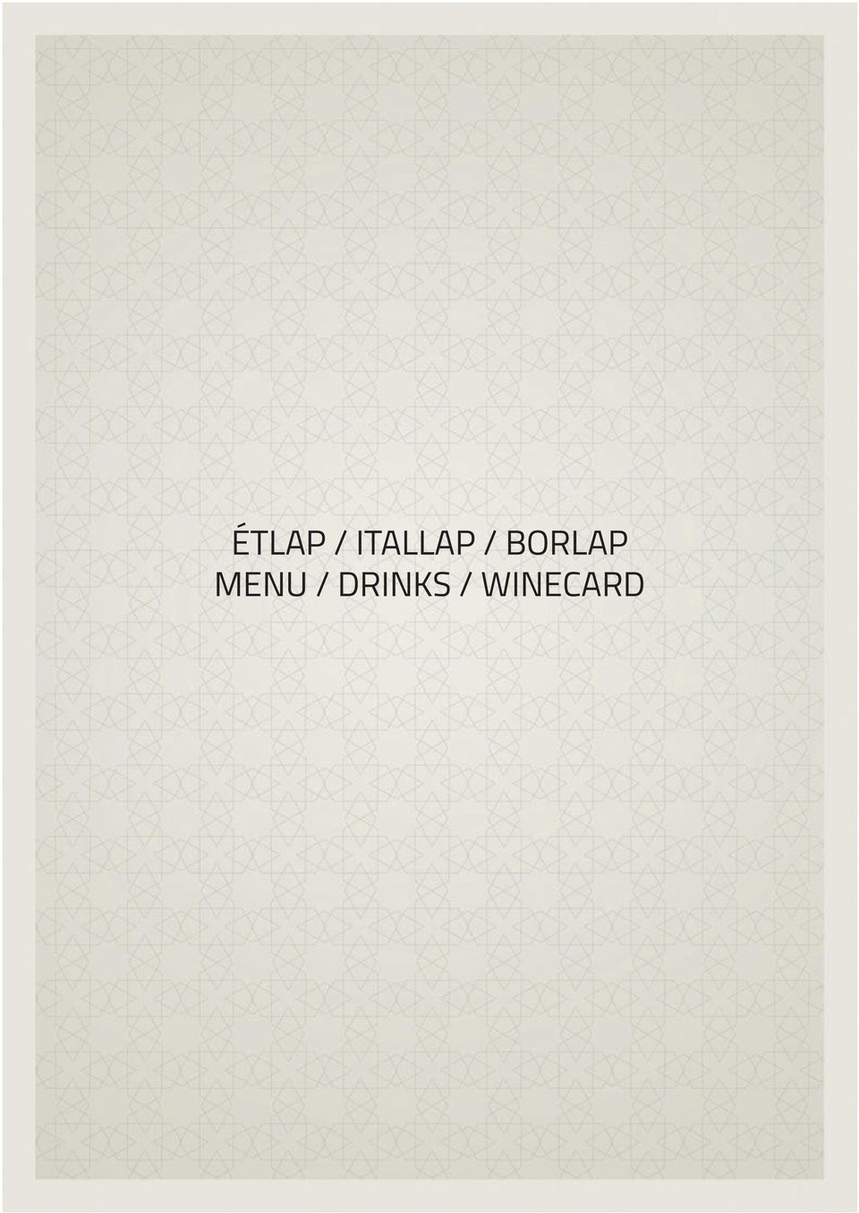 BORAP MENU