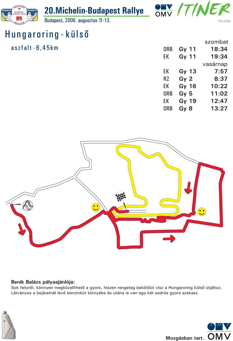 19 12:47 Gy 8 13:27 Benik Balázs pályaajánlója: Sok helyrõl, könnyen megközelíthetõ a gyors,