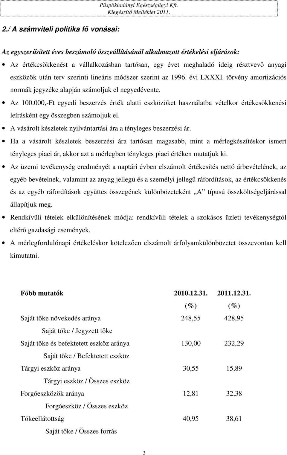 lineáris módszer szerint az 1996. évi LXXXI. törvény amortizációs normák jegyzéke alapján számoljuk el negyedévente. Az 100.