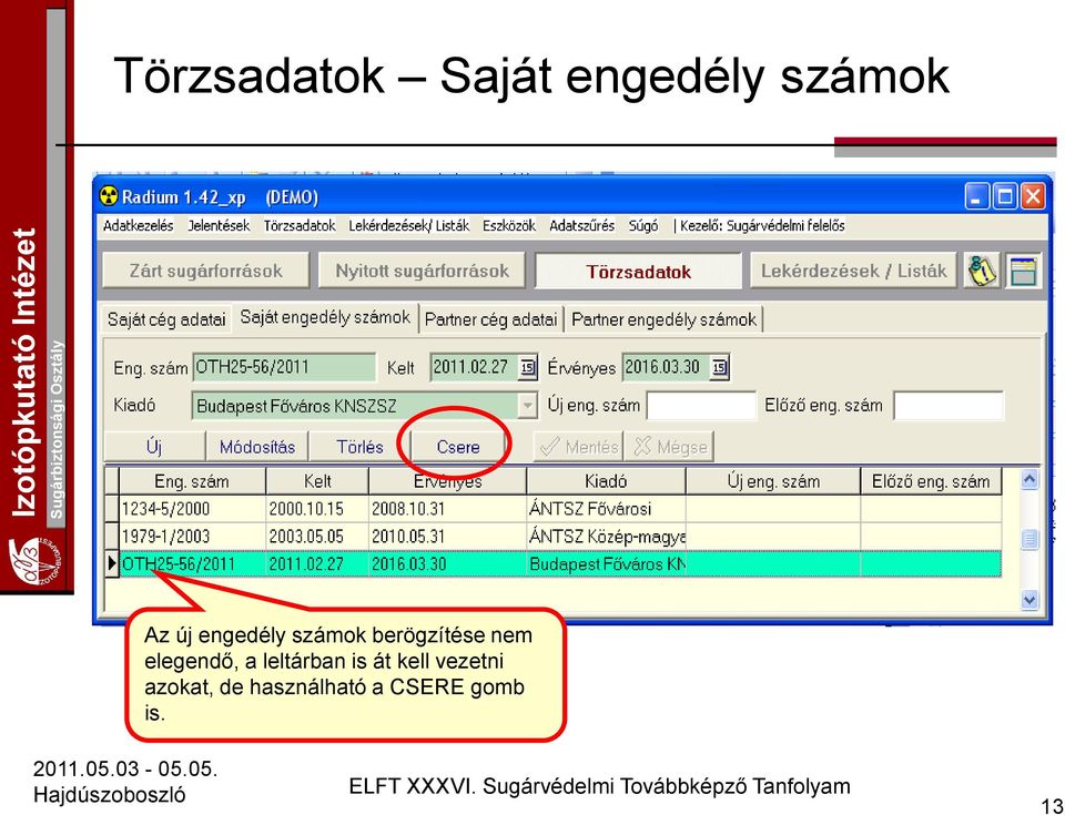 elegendő, a leltárban is át kell