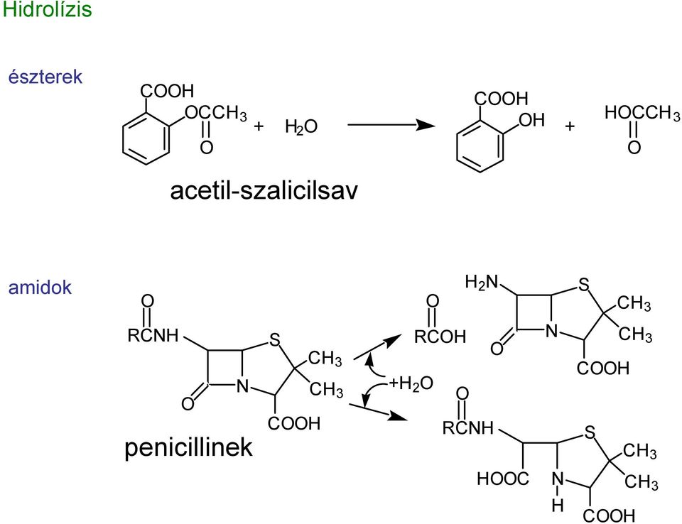 N S CH 3 RCNH N penicillins penicillinek S CH 3 CH