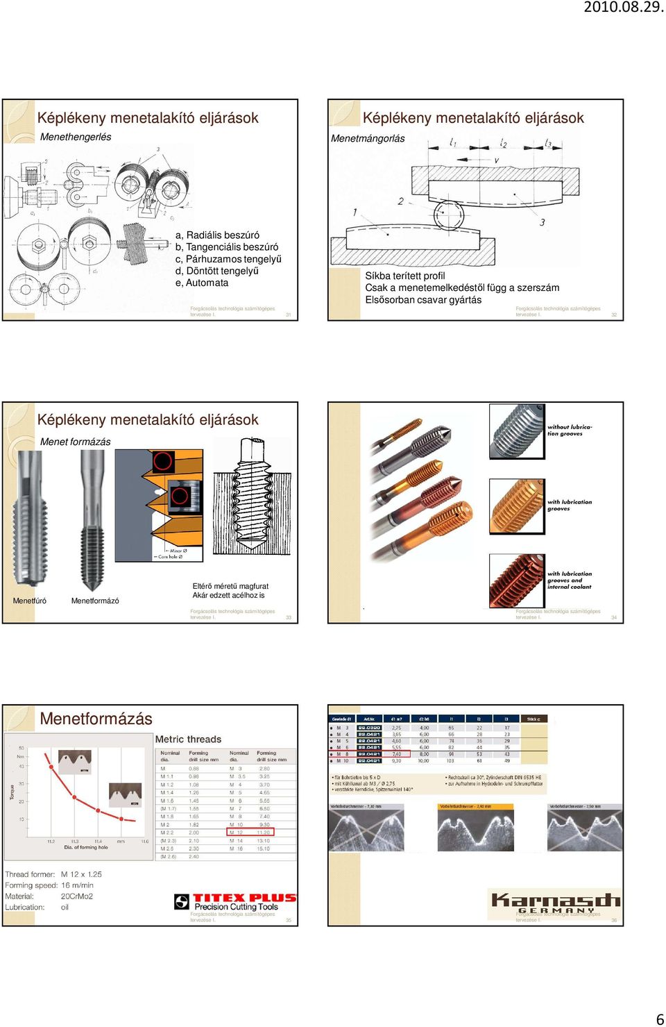 menetemelkedéstıl függ a erám Elsısorban csavar gyártás 31 32 33 34 35 36 Menet