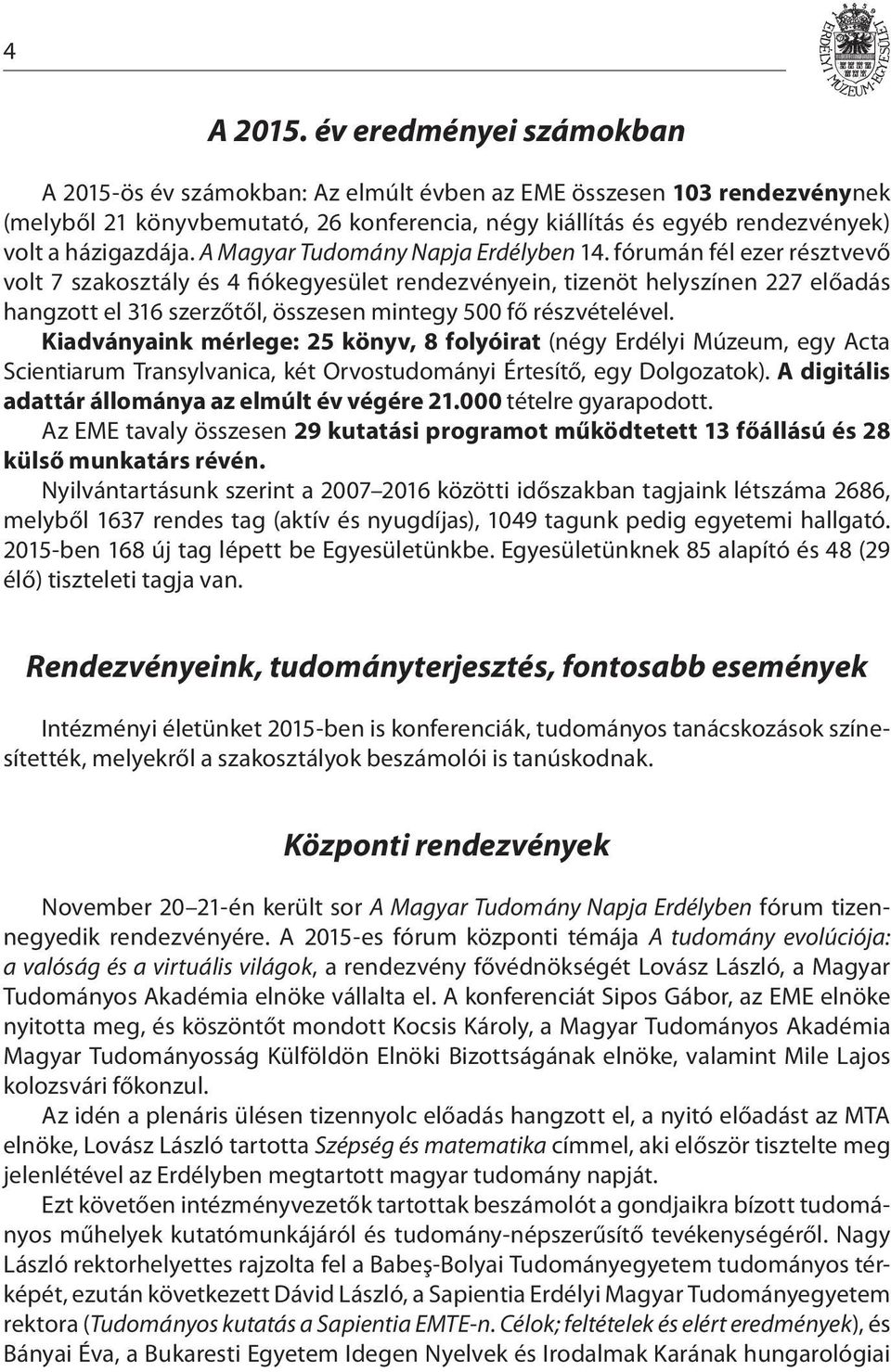 A Magyar Tudomány Napja Erdélyben 14.