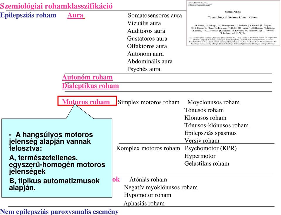 B, tipikus automatizmusok Speciális rohamok alapján.