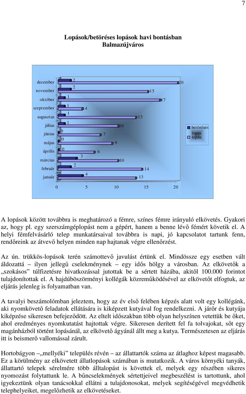 egy szerszámgéplopást nem a gépért, hanem a benne lévı fémért követik el.