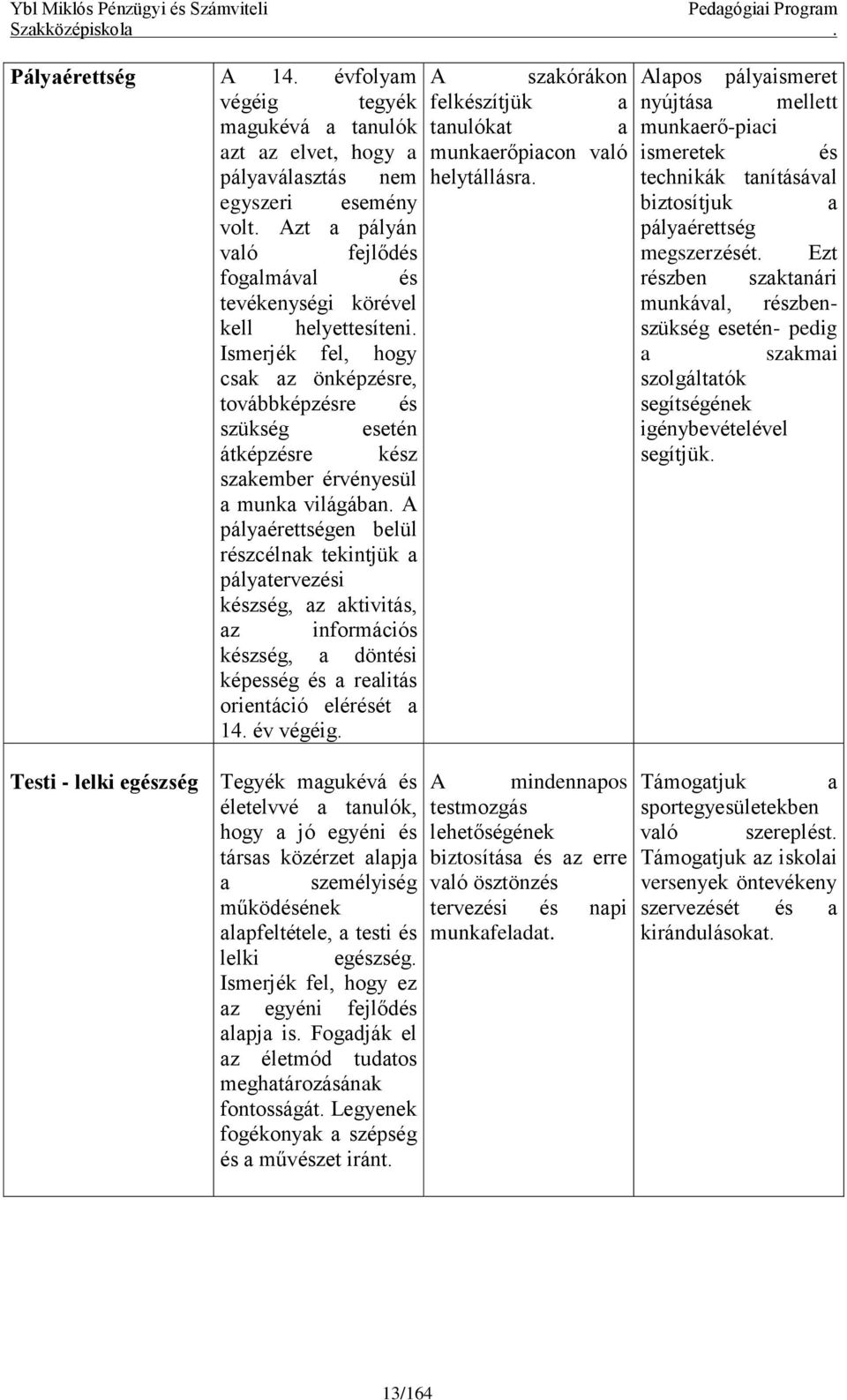 Ismerjék fel, hogy csak az önképzésre, továbbképzésre és szükség esetén átképzésre kész szakember érvényesül a munka világában.