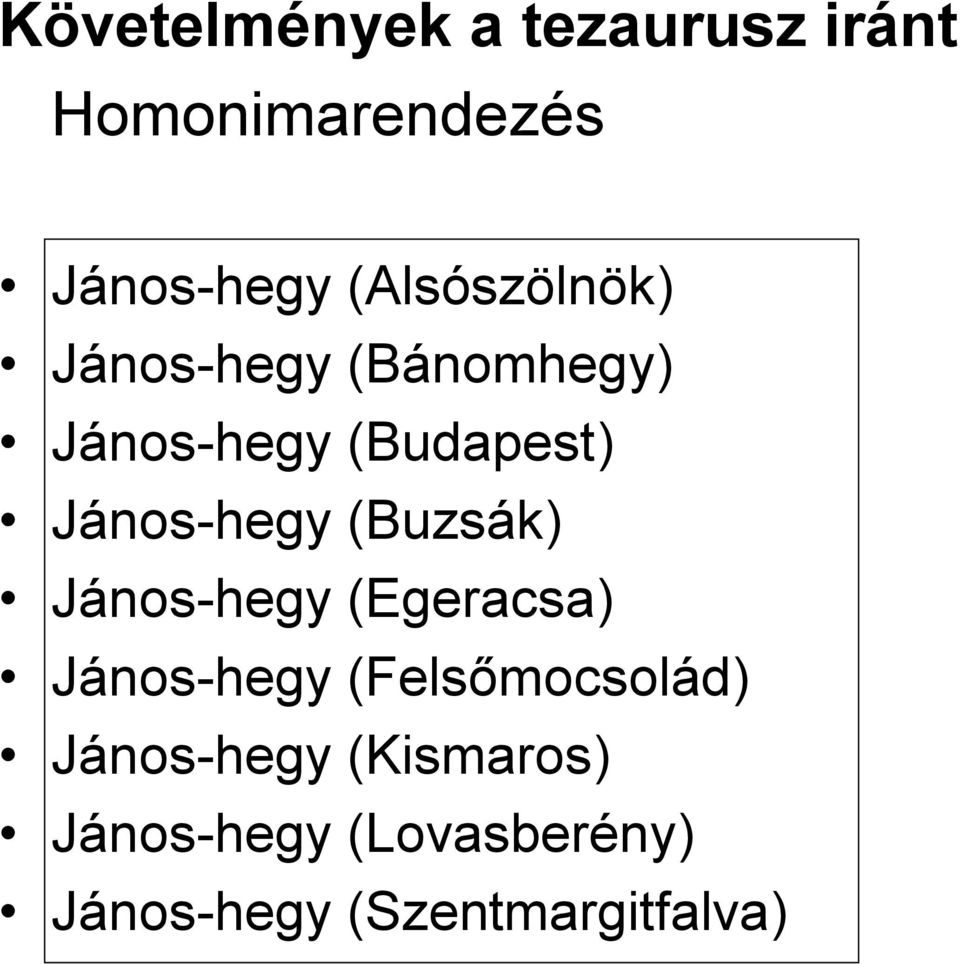 János-hegy (Buzsák) János-hegy (Egeracsa) János-hegy