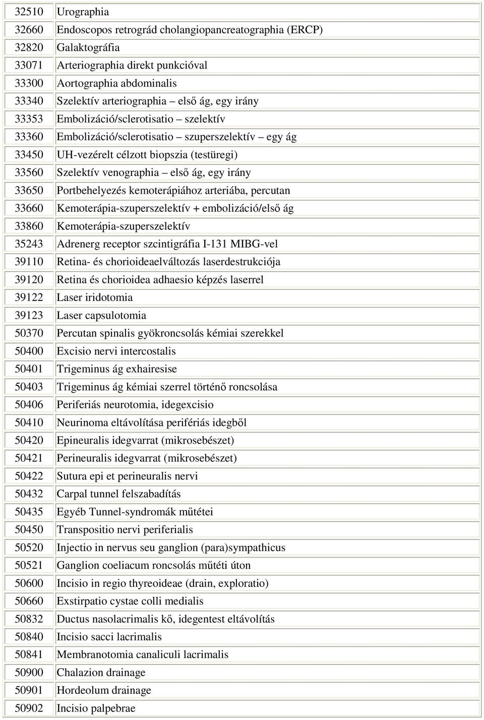 arteriába, percutan Kemoterápia-szuperszelektív + embolizáció/elsı ág Kemoterápia-szuperszelektív Adrenerg receptor szcintigráfia I- MIBG-vel Retina- és chorioideaelváltozás laserdestrukciója Retina