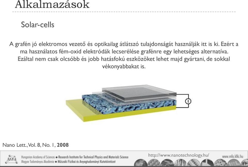 Ezért a ma használatos fém-oxid elektródák lecserélése grafénre egy lehetséges