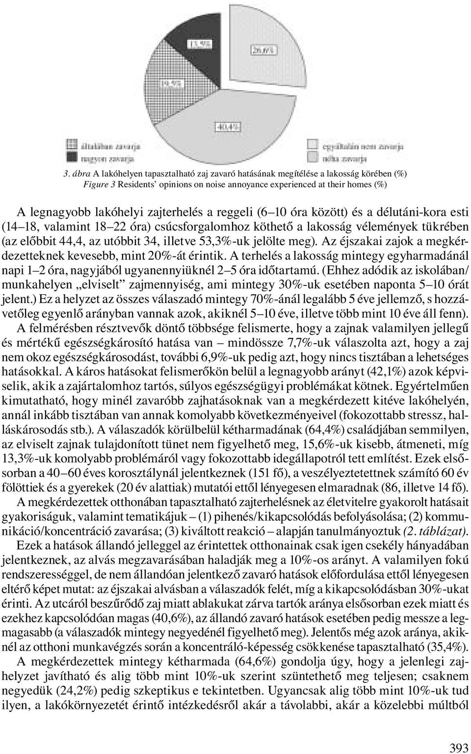 jelölte meg). Az éjszakai zajok a megkérdezetteknek kevesebb, mint 20%-át érintik. A terhelés a lakosság mintegy egyharmadánál napi 1 2 óra, nagyjából ugyanennyiüknél 2 5 óra időtartamú.