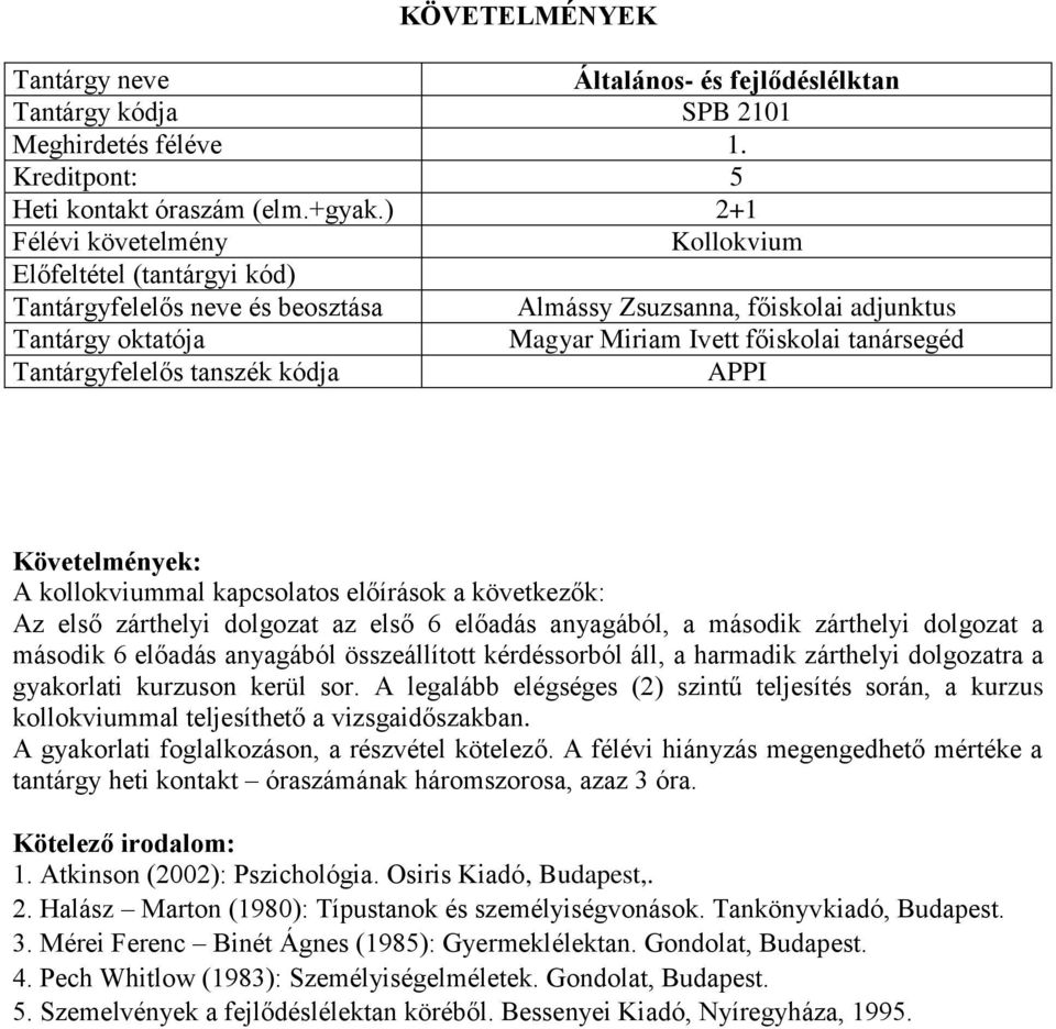 második zárthelyi dolgozat a második 6 előadás anyagából összeállított kérdéssorból áll, a harmadik zárthelyi dolgozatra a gyakorlati kurzuson kerül sor.