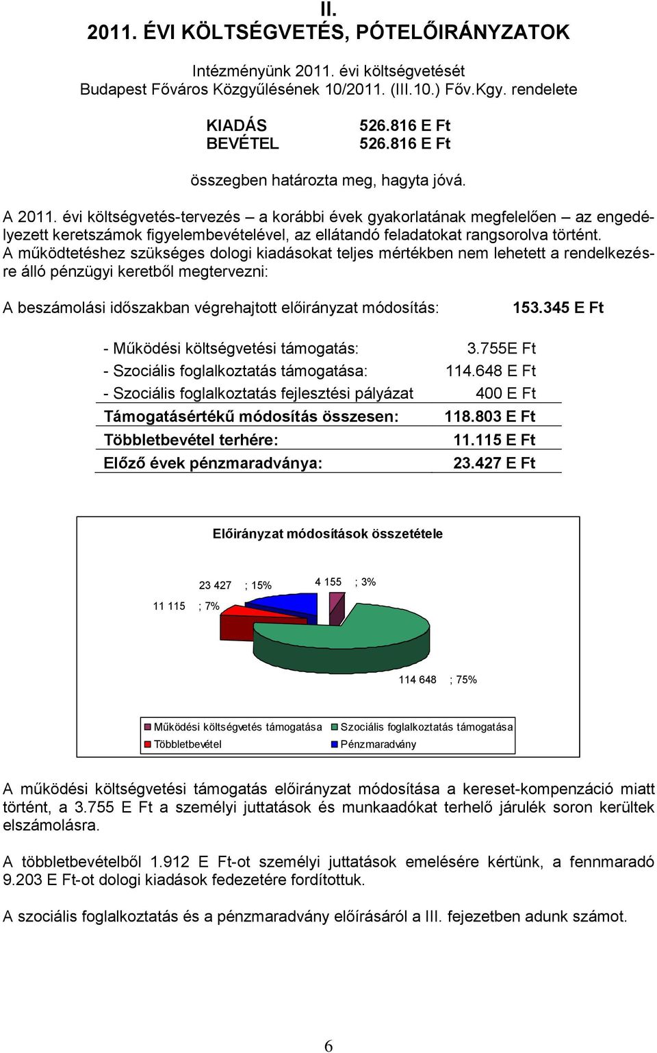 évi költségvetés-tervezés a korábbi évek gyakorlatának megfelelően az engedélyezett keretszámok figyelembevételével, az ellátandó feladatokat rangsorolva történt.