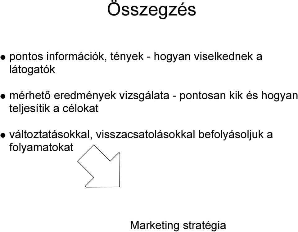 és hogyan teljesítik a célokat változtatásokkal,