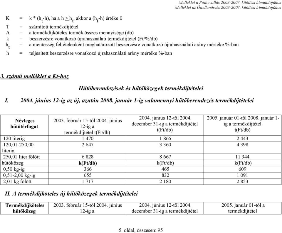 feltételenként meghatározott beszerzésre vonatkozó újrahasználati arány mértéke %-ban h = teljesített beszerzésre vonatkozó újrahasználati arány mértéke %-ban 3.