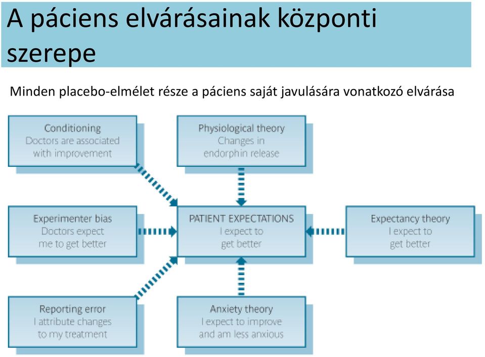 placebo-elmélet része a