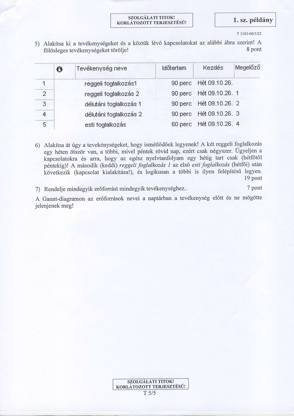 -_-*-_ 90 perc Hm 09.10.26. 90 perc HEt 0g.10.28. 1 90 perc HBt 09.10.28. 2 H0 perc H*t 0S.10.28. 3 E0 perc Het 09.10.26. 4 6) Alakitsa 6t ugy a tevek6nysdgeket, hogy ismdtl6d6ek legyenek!