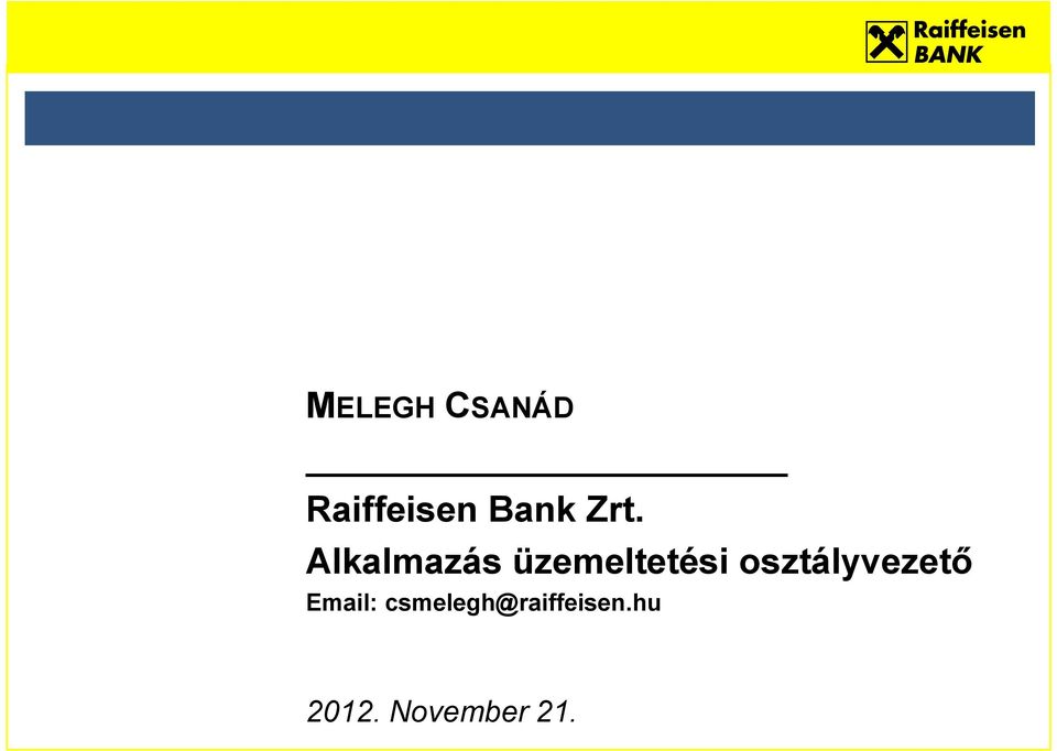 osztályvezető Email: