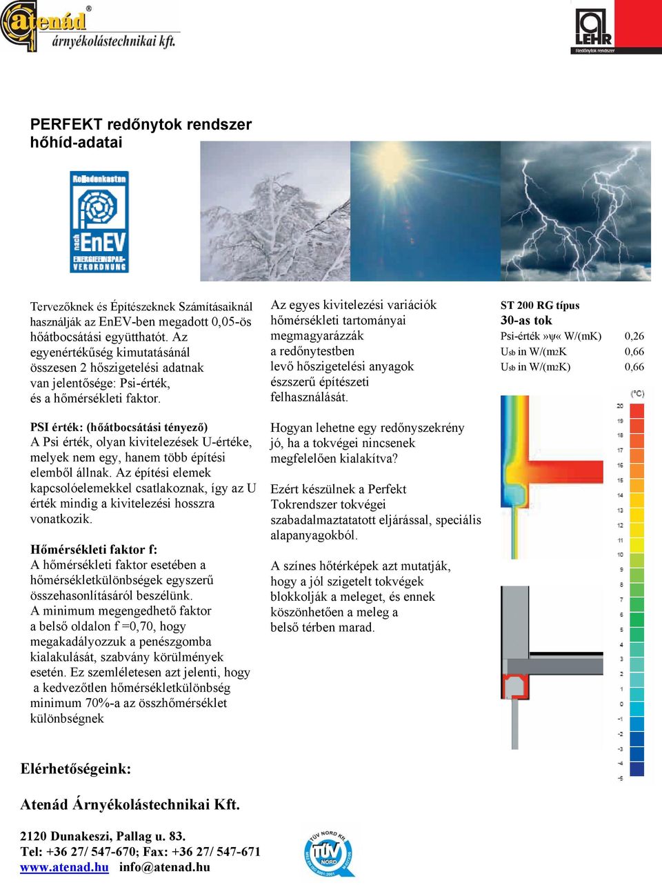 PSI érték: (hőátbocsátási tényező) A Psi érték, olyan kivitelezések U-értéke, melyek nem egy, hanem több építési elemből állnak.