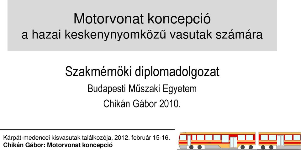 Szakmérnöki diplomadolgozat