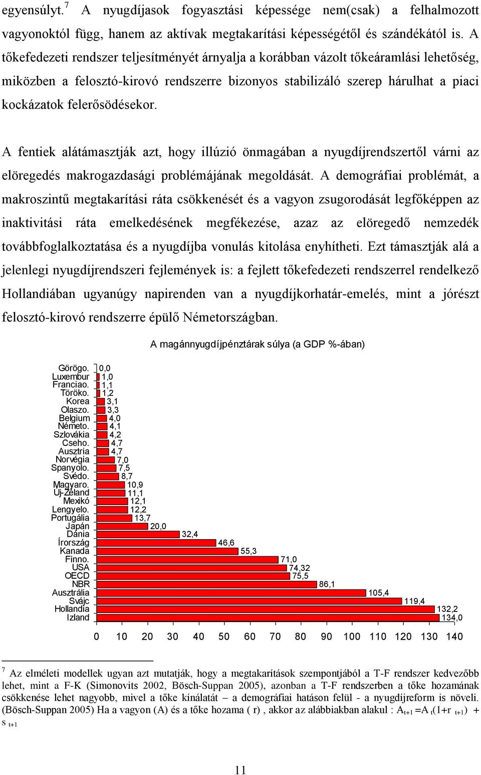 A fentiek alátámasztják azt, hogy illúzió önmagában a nyugdíjrendszertől várni az elöregedés makrogazdasági problémájának megoldását.