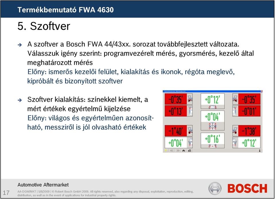 kezelői felület, kialakítás és ikonok, régóta meglevő, kipróbált és bizonyított szoftver Szoftver